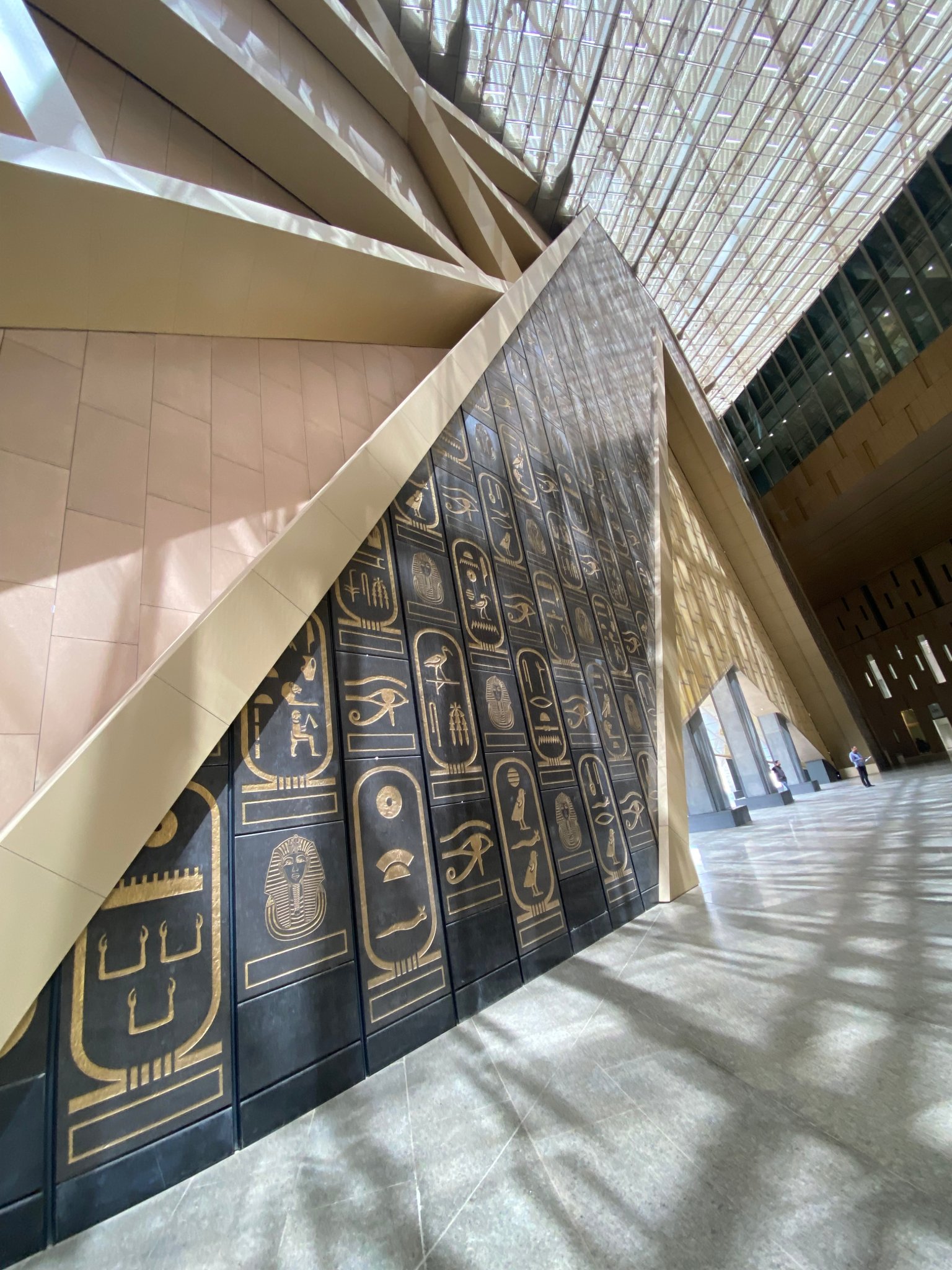 Pyramids of Giza near the Grand Egyptian Museum, Egypt